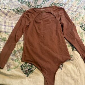 Abercrombie & Fitch Rust Long Sleeve Top